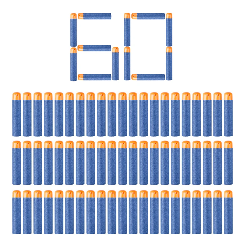 

30-60Pcs Darts For Nerf Mega 9.5cm Sniper Darts Bullets Mega Foam Refill Darts Big Hole Head Bullets for N-Strike Mega Series