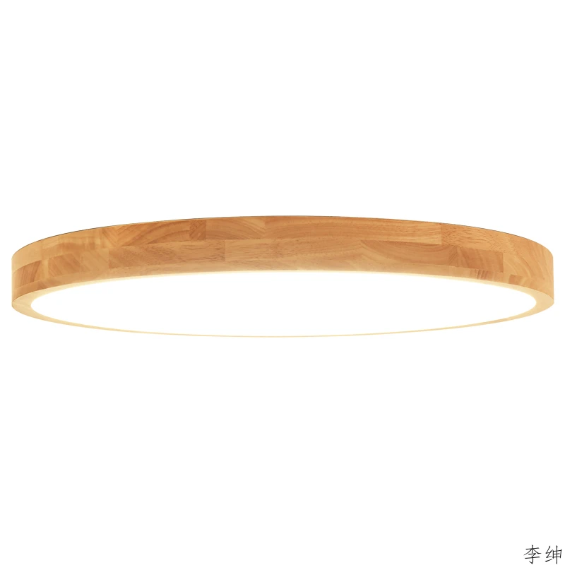 Светодиодный потолочный светильник из массива дерева лампа для ванной спальни