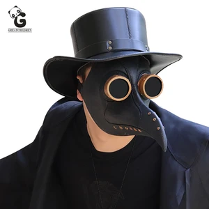 Чумного доктора, маски, латексные паровые Пробойники, очки, Хэллоуин, птица, косплей, стимперы, клюв, фотокарнавал