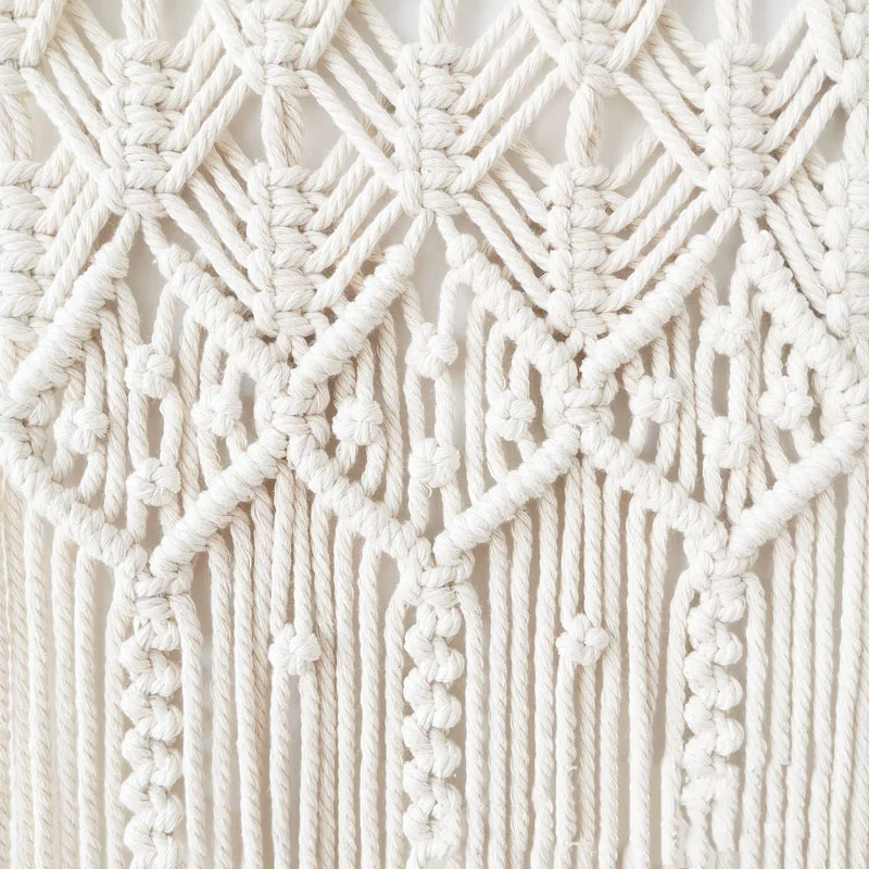 Макраме тканый настенный подвесной гобелен в стиле бохо шикарный богемный