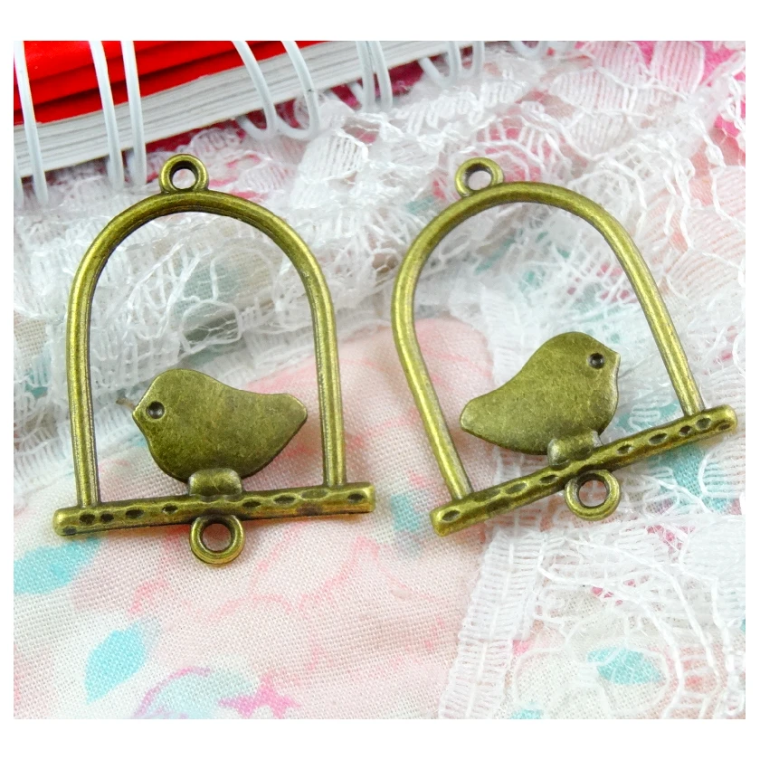 

40 шт./лот 32*25 мм античные бронзовые подвески из цинкового сплава для изготовления ювелирных изделий своими руками