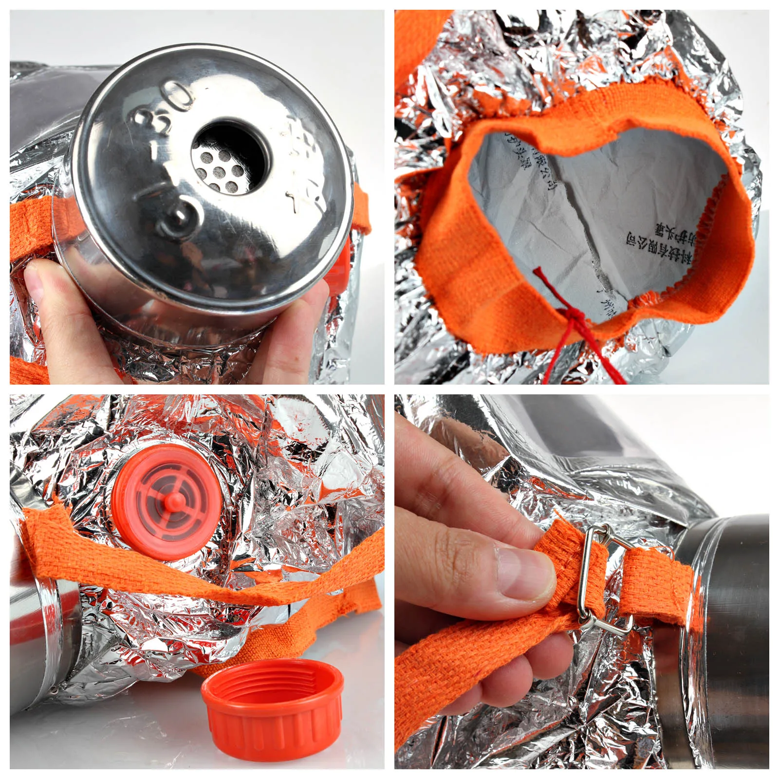 

Disposable Emergency Fire Escape Oxygen Mask Respirator Smoke Gas Defence Mask Toxic Filter Self-Rescue Respirato