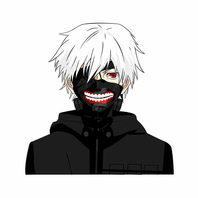 

13 см x 12,5 см для детей Одежда с надписью «Tokyo Ghoul автомобильные наклейки для ноутбука наклейки аксессуары для автомобиля Campervan граффити прику...