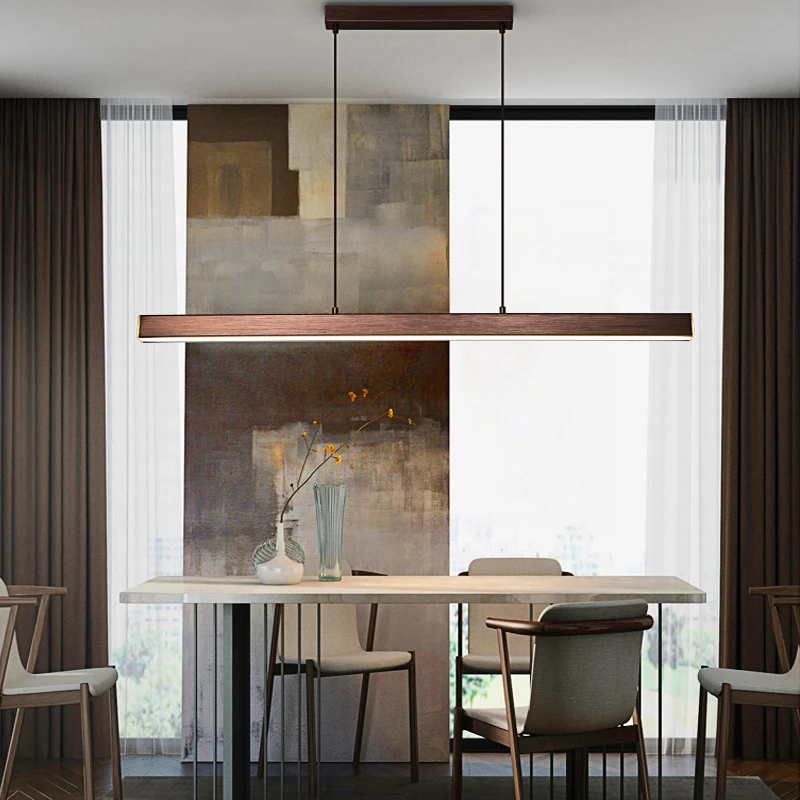 Современный светодиодный подвесной светильник для столовой длинные офисные