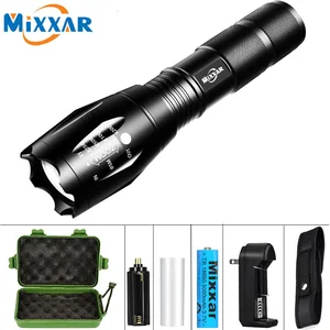 T6 L2 V6 светодиодный фонарь s, тактический, масштабируемый, 5 режимов, перезаряжаемый аккумулятор 18650, Q250 TL360, фонарь, фонарь для кемпинга, фонарь