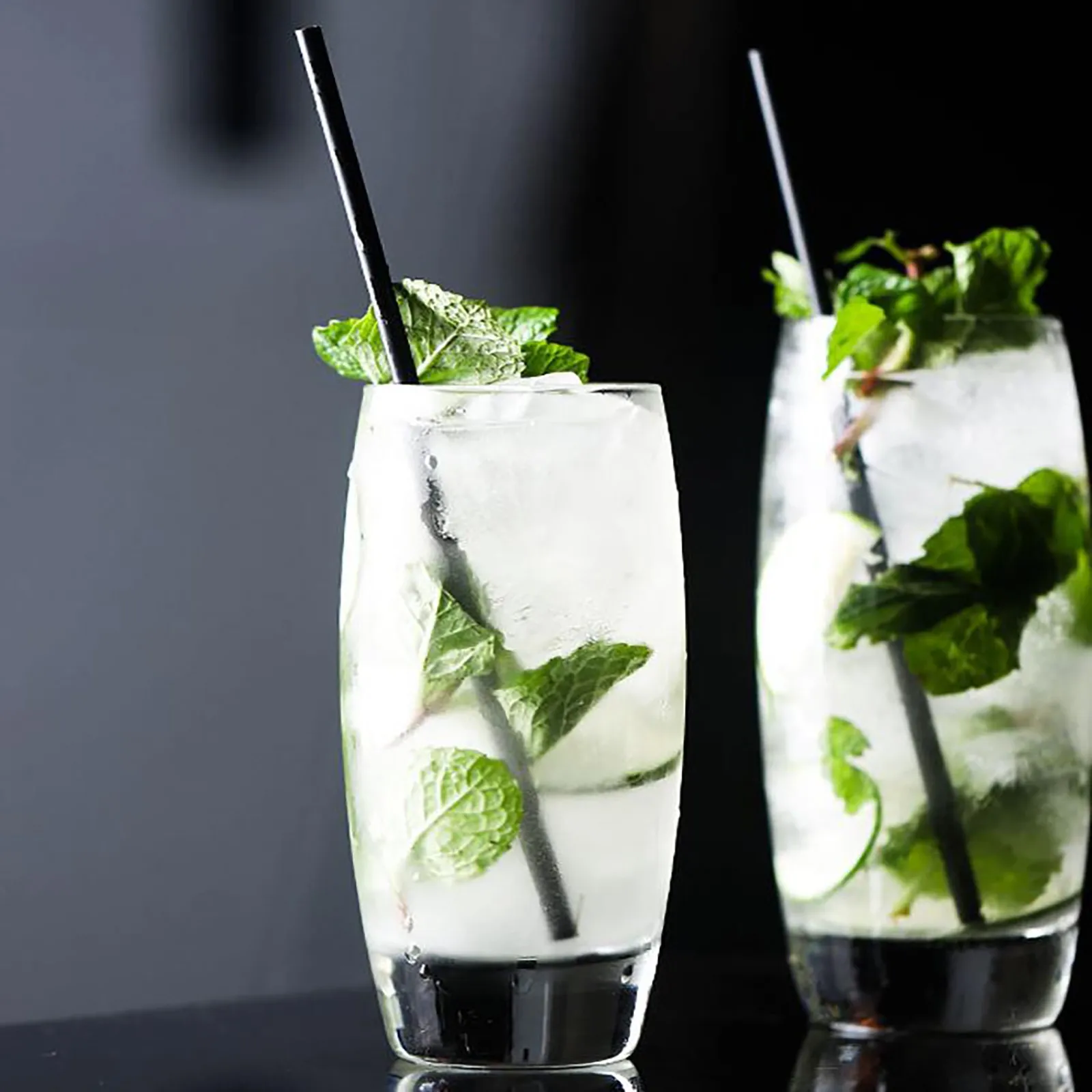 

500 Pcs Plastic Black Drinking Disposable Straws 13/21cm Long Beverage Straws Drinkware Kitchen Dining Bar Party Supplies