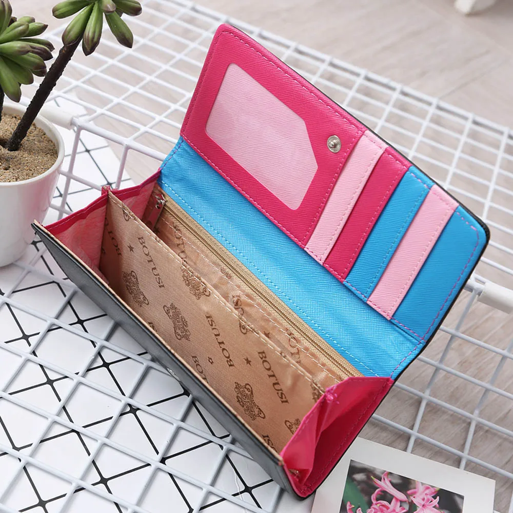 Женский Простой Длинный кошелек в стиле ретро с принтом совы для монет держатель