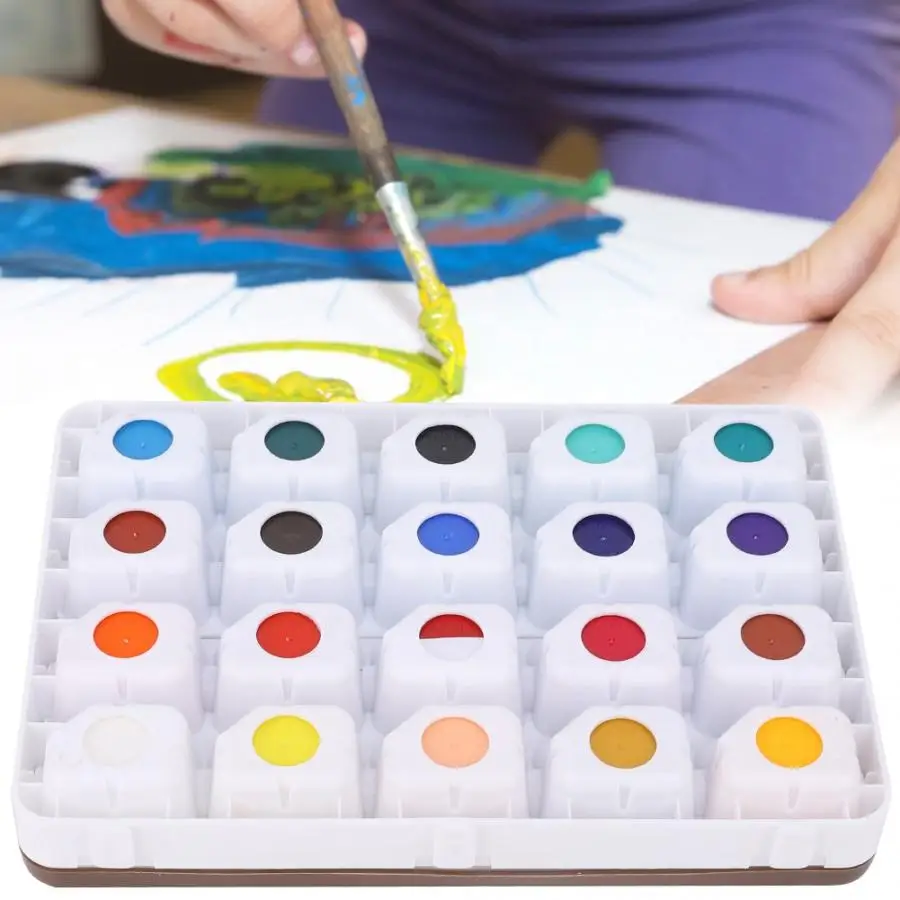 Набор акварельных красок для рисования 20 цветов 30 мл |