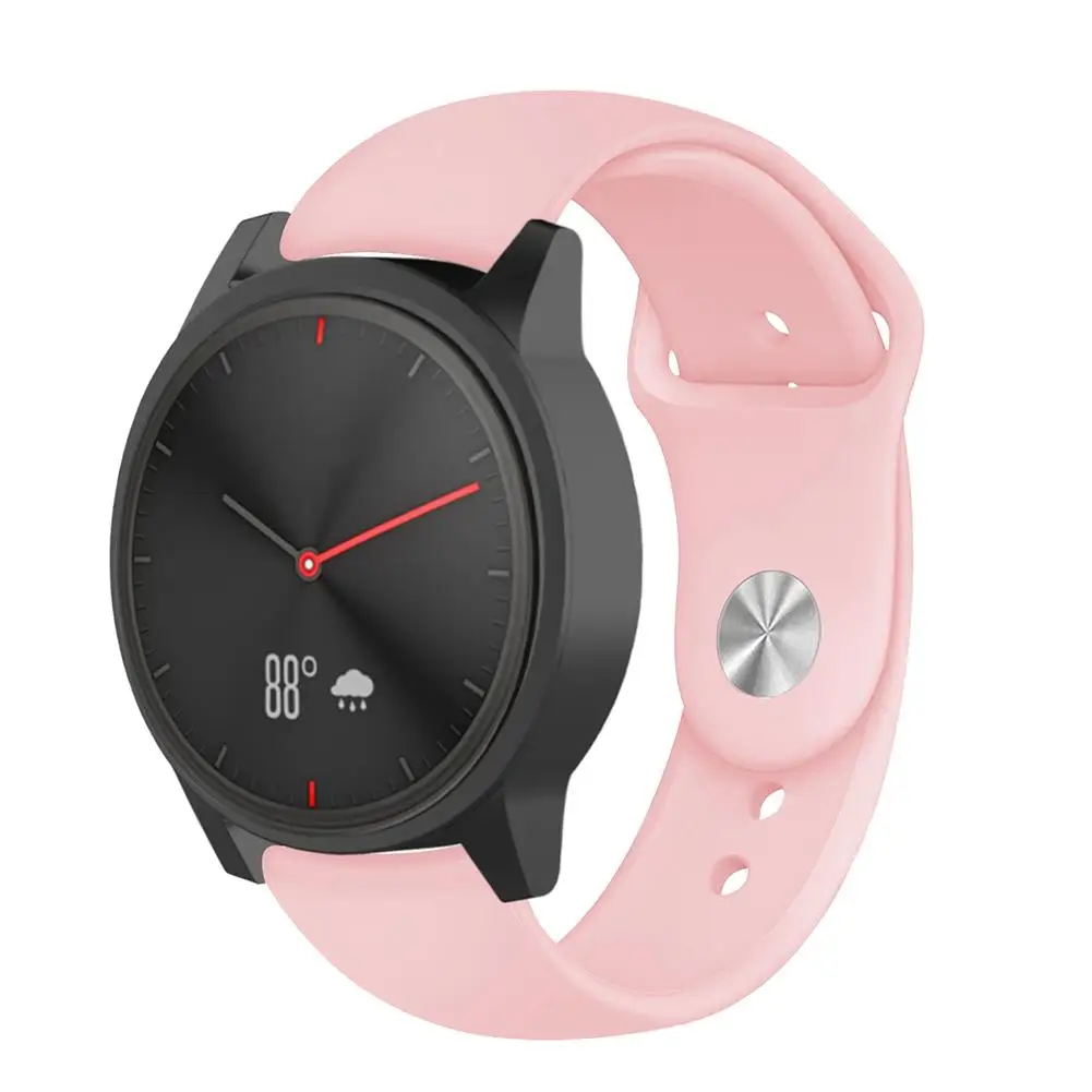 Цветной мягкий силиконовый сменный ремешок для Garmin Vivoactive3 Vivomove HR, умный Браслет для Garmin Vivoactive 3, ремешок для часов