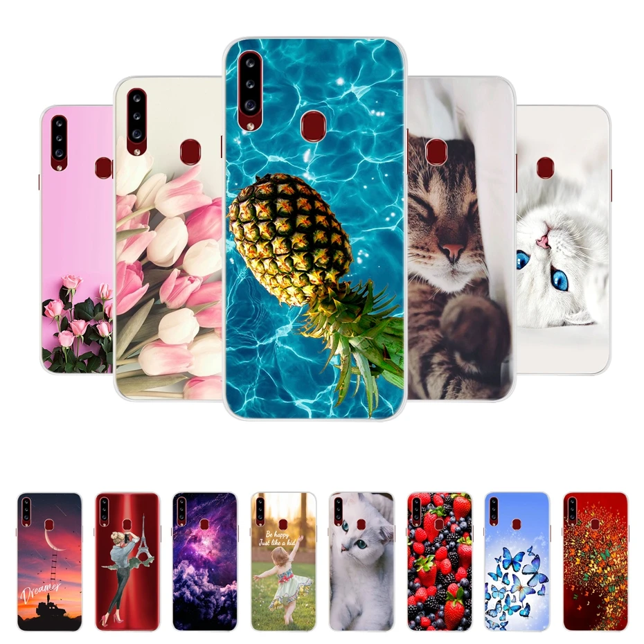 Чехол для Samsung Galaxy A20S 2018 2019 6 5 &quotс силиконовым покрытием мягкая задняя крышка Coque A