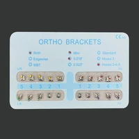 20pcspack dental orthodontic brackets ministandard roth bracket 022018 slot hook 345 dental orthodontic materials