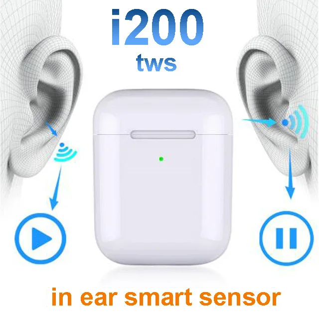 I200 tws Bluetooth 5 0 гарнитуры Смарт сенсор беспроводной зарядки наушники Pop up Ear