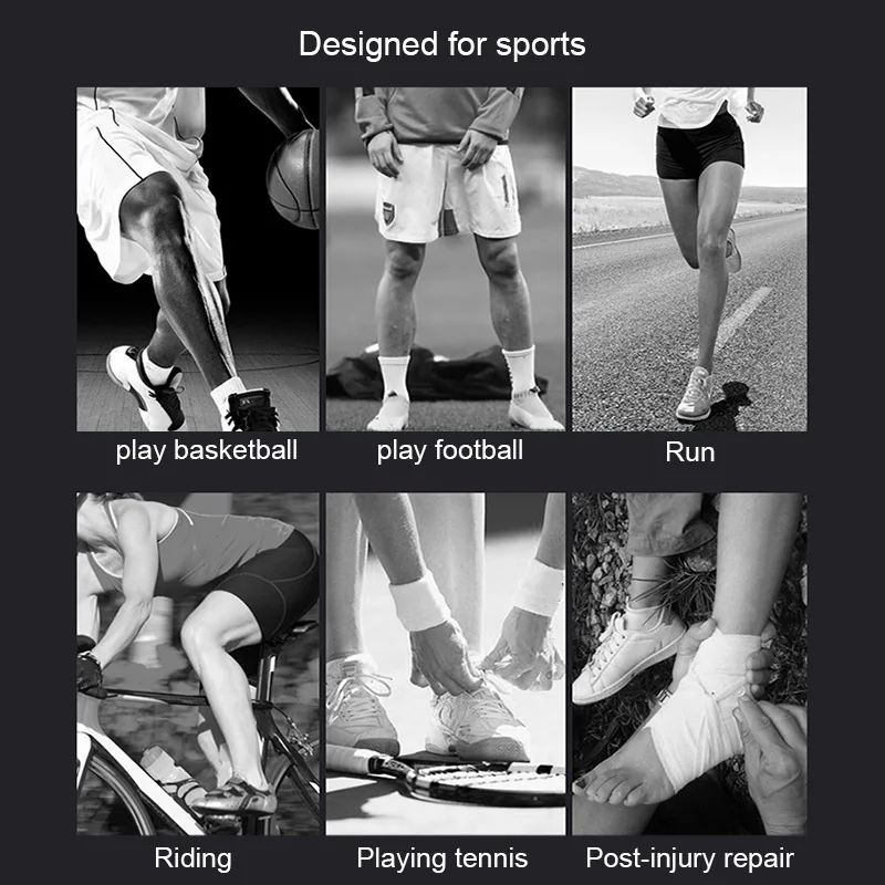 

Left/Right Feet Sleeve Ankle Support Socks Compression Anti Sprain Heel Protective Wrap SP99