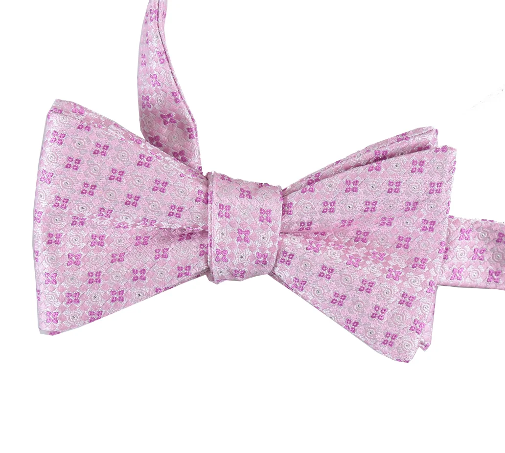 

Pre-tied Bow tie for Men Silk Bow tie Flower Patchwork Fashion Bowties Red Green Pink Blue White Classic Bowties