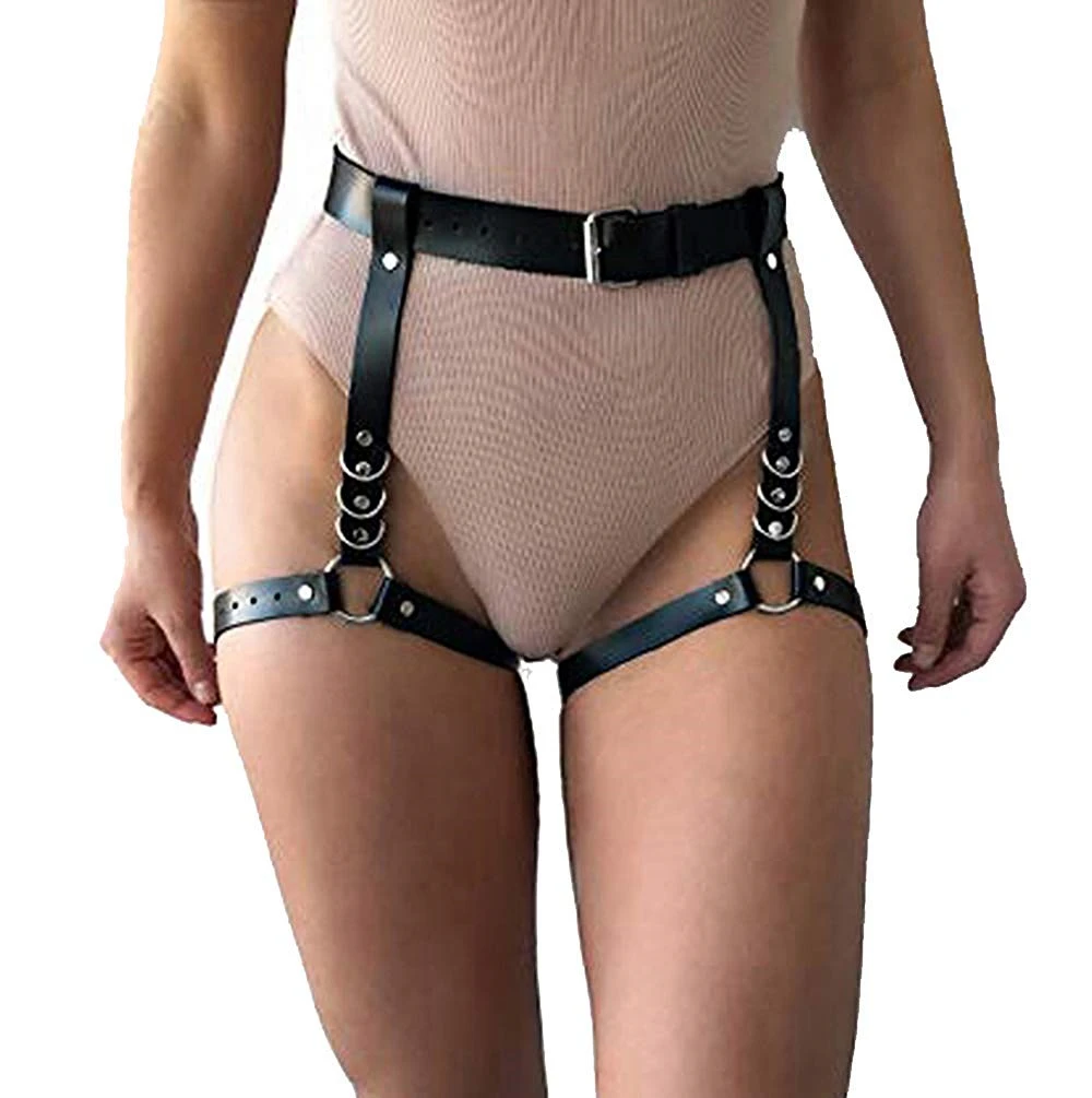 Женская обувь в стиле панк кожа ремень-подвязка пояс регулируемый поясной ремень