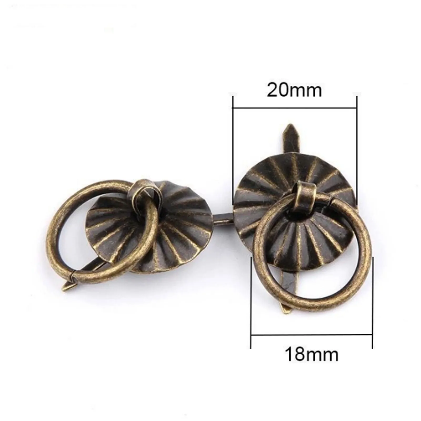 50 шт. винтажные застежки из сплава с вытяжными кольцами мини-ручки для шкатулки