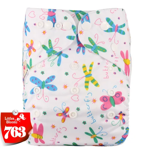 [Littles &amp Bloomz] Детские моющиеся многоразовые подгузники из натуральной ткани с