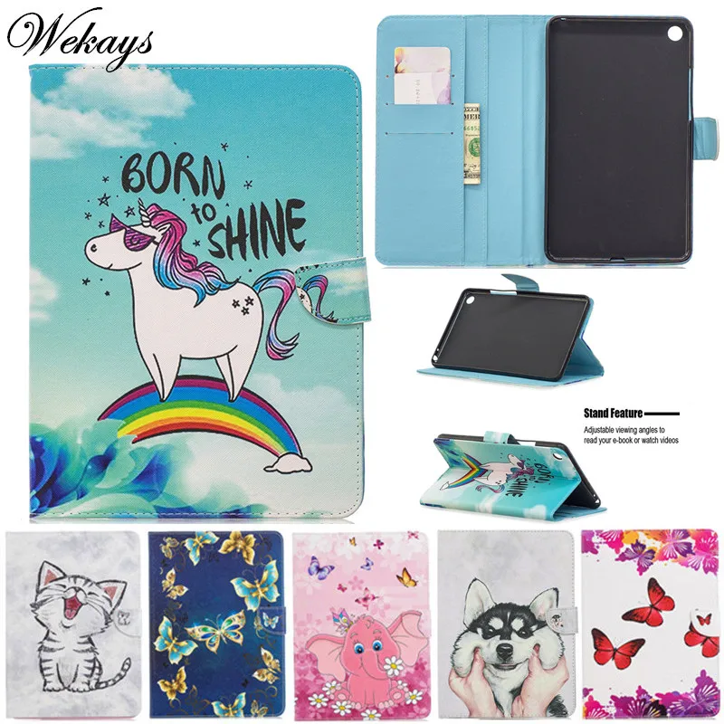 

Wekays Cover Coque For XiaoMi Pad 4 8 inch Cartoon Leather Funda Case For Xiaomi Mi Pad MiPad 4 Mipad4 8.0 inch Cover Case Gifts