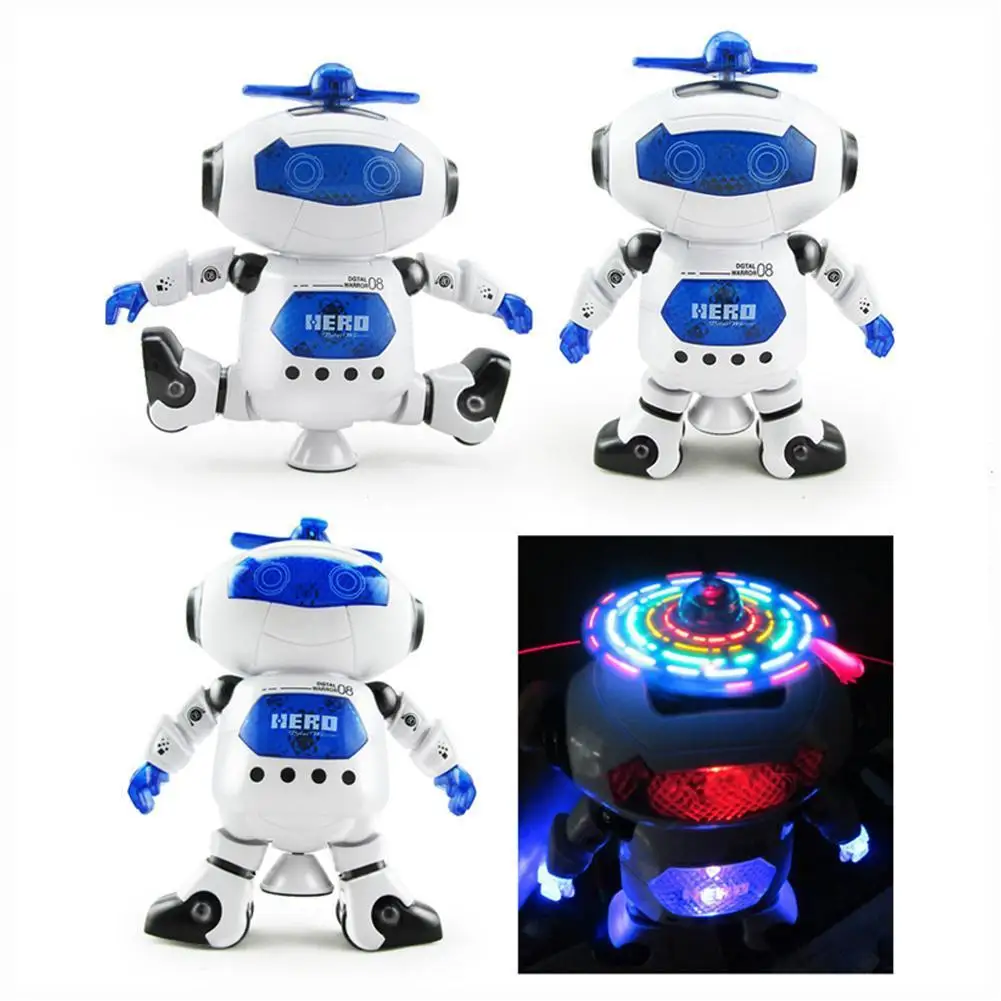 

Robot Toy Electric Dancing Colorful Singing Rotating Kid Free 360 Glowing Toy Robot Space Rotating For Boy Toy Degree Warri X9L1