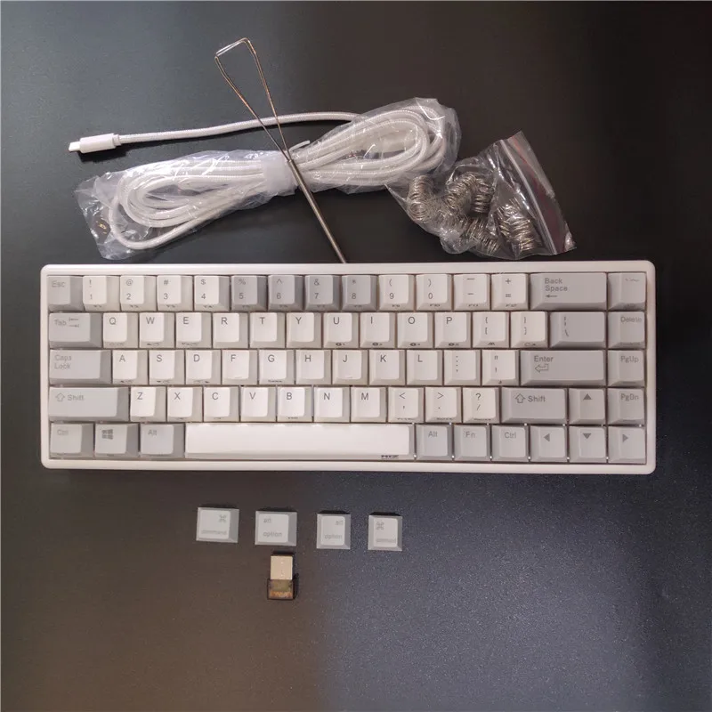 NIZ 68 keyboard 45g bluetooth NIZ68 with dongle MAC keyboard programmable topre similar switch PBT keycap