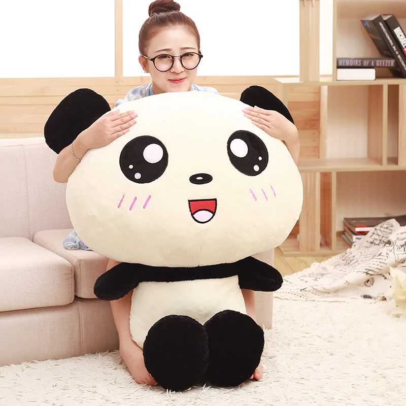 

40cm 50cm 70cm Super Kawaii Big Head Lovely Bear Baby Soft Panda Plush Doll Toy Fans Gift