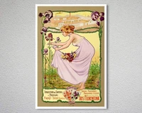 saponi profumati profumerie essenze iris florentina vintage poster poster paper sticker or canvas retro tin sign poster welcom