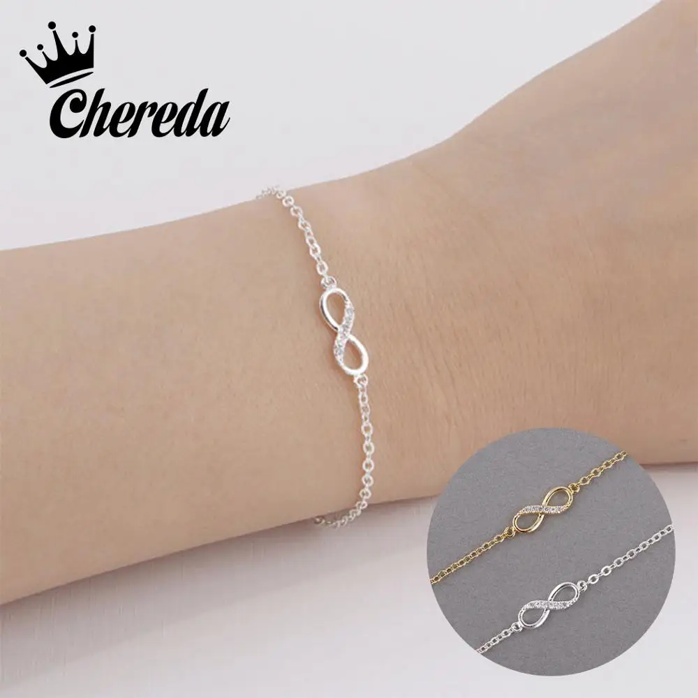 Женский и мужской браслет Chereda простой 8 с геометрическим рисунком|Цепочки