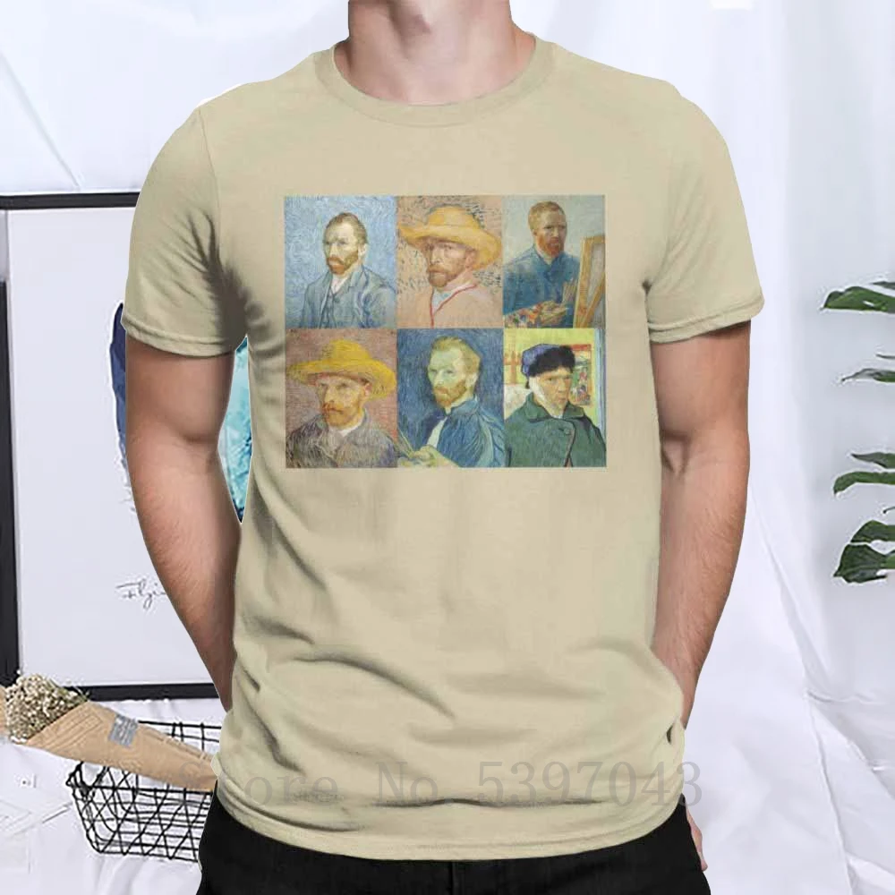 Мужские футболки Винсента Ван Гога само чистый Винтаж тройники размера плюс