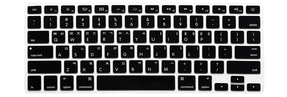 Чехол для клавиатуры RYGOU с корейскими буквами Macbook Air 13 Pro 15 17 Защитная пленка iMac Magic