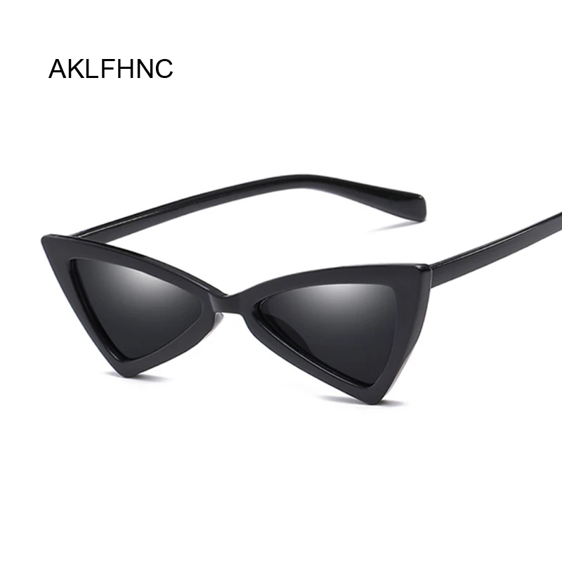 Женские солнцезащитные очки кошачий глаз маленькие винтажные недорогие в стиле