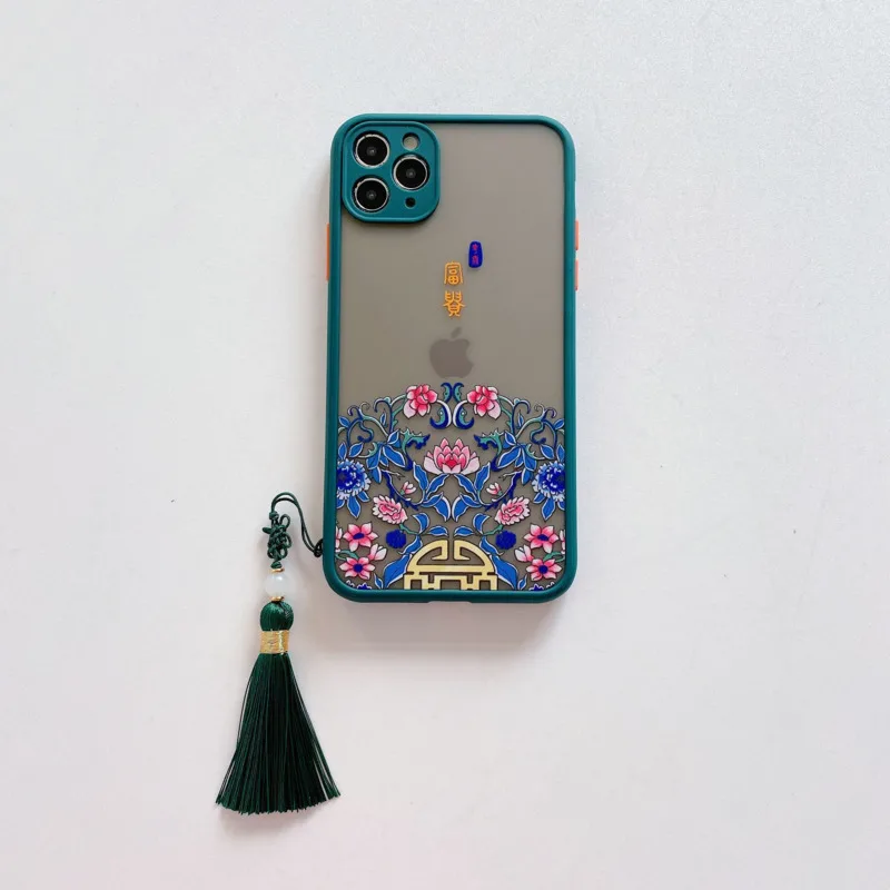 

Tassel auspicious mobile phone case is suitable for Huawei P30 40pro MATE30 pro nova5 6 7pro anti-drop protection back cover