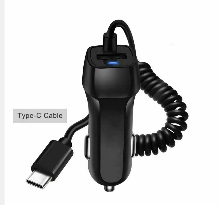 For Type-C 2A 5V/2A LED Travel Car Charger Adapter for iphone X 5 5S 5C 6 7 8 Plus for iPod iPad Mini Air / For Samsung For huawei For LG - Тип штекера: For Type-C 2A