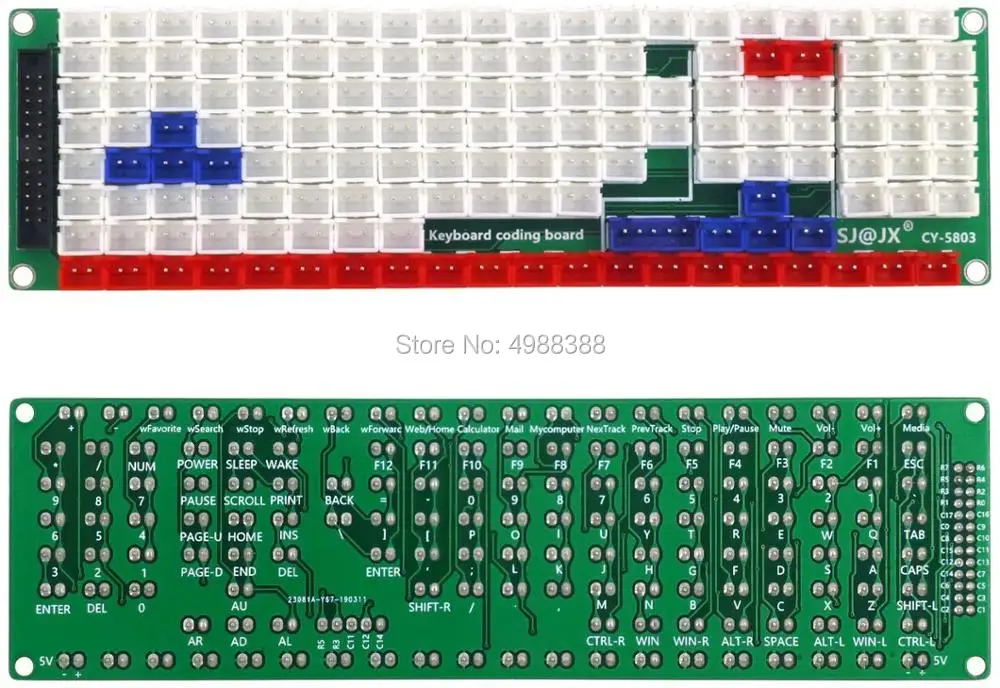 Макетная клавиатура энкодер контроллер настольной игры DIY LED медиа музыка USB 104
