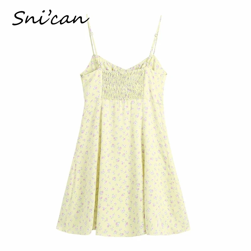 Женское атласное платье на бретельках Za летнее без рукавов бретельках-спагетти с