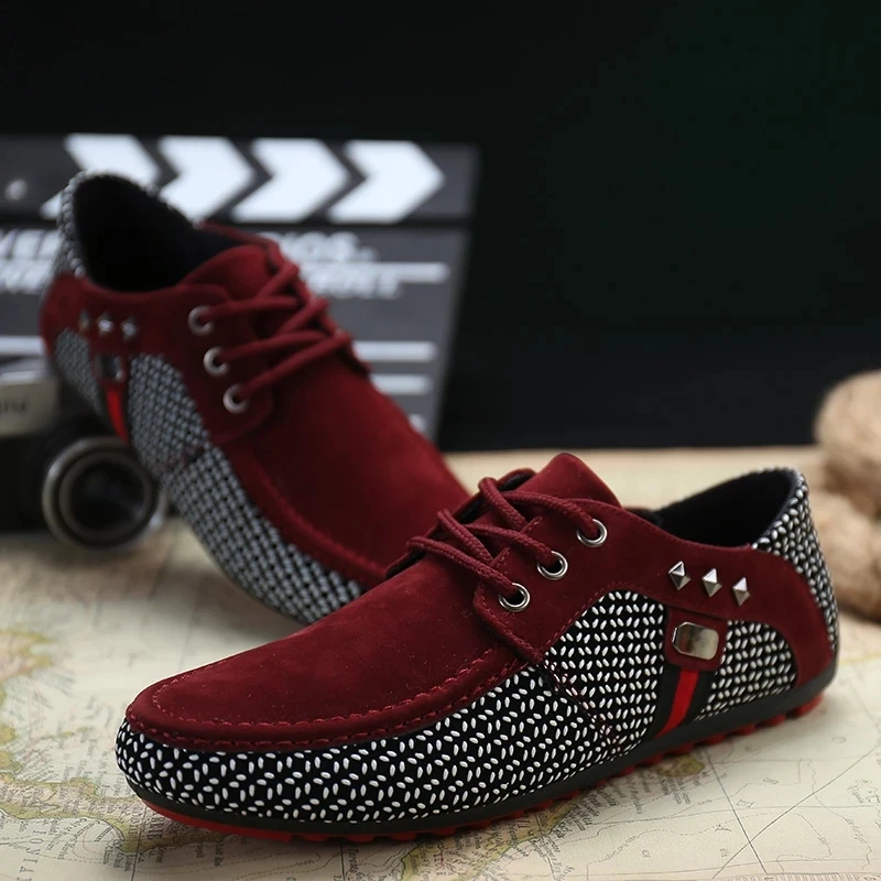 

Luxury Flats Light Breathable Shoes 46 Shallow Lace Up Casual Shoes Men Loafers Moccasins Man Sneakers Peas Zapatos Hombre Shoes
