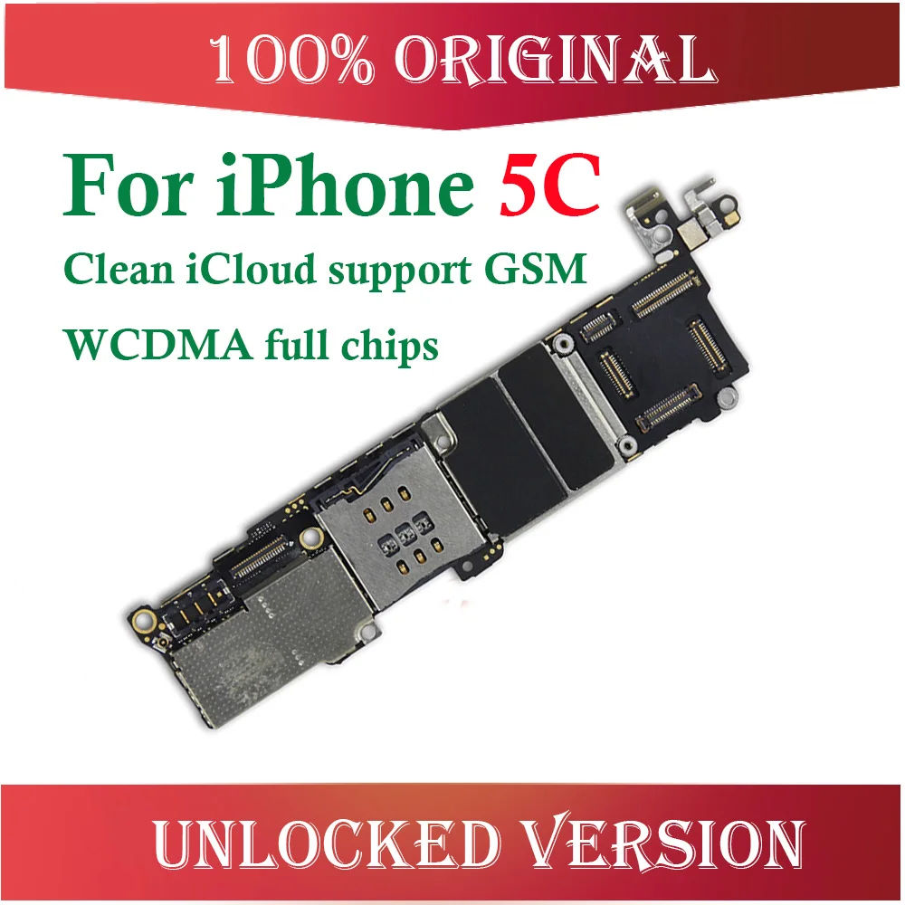 16gb для iphone 5C материнская плата с чипами, оригинальная разблокированная материнская плата для iphone 5C, хорошее качество и