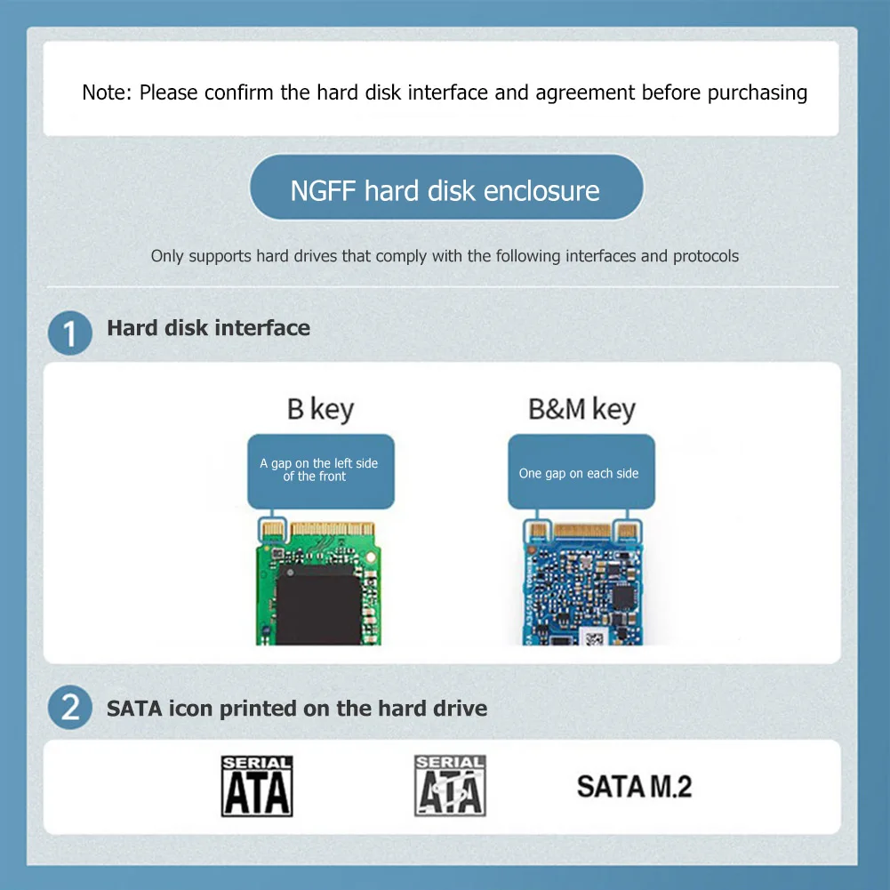 Корпус ORICO M.2 NVME USB C Gen2 10 Гбит/с PCIe SSD чехол M2 SATA NGFF бокс для 2230/2242/2260/2280 | Компьютеры и