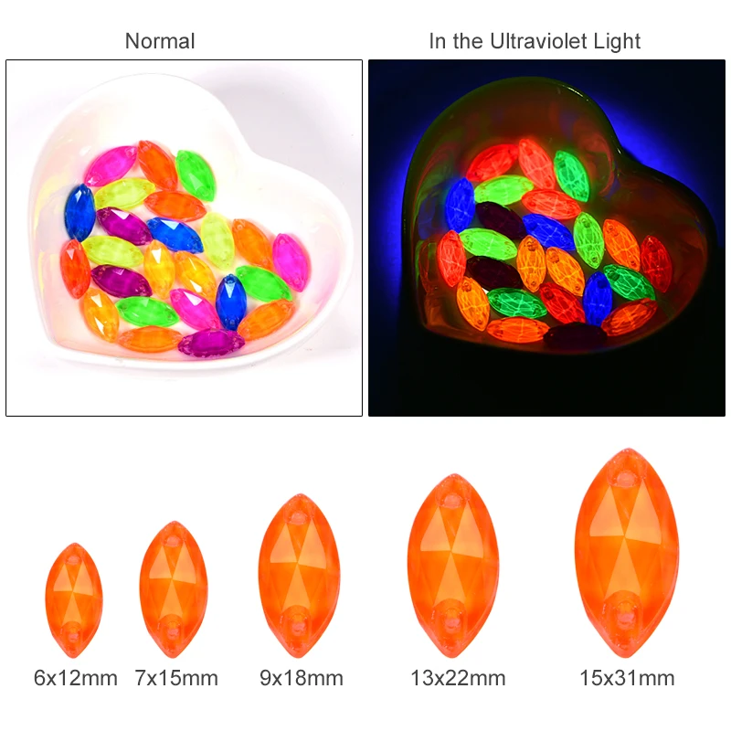 Неоновое стекло для пришивания с лошадью из стразов 5 размеров хрустальные