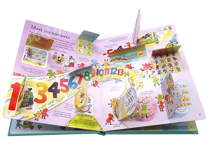 

Usborne 3D English Books See Inside Maths Board Book Children's Educational Toy Picture Book