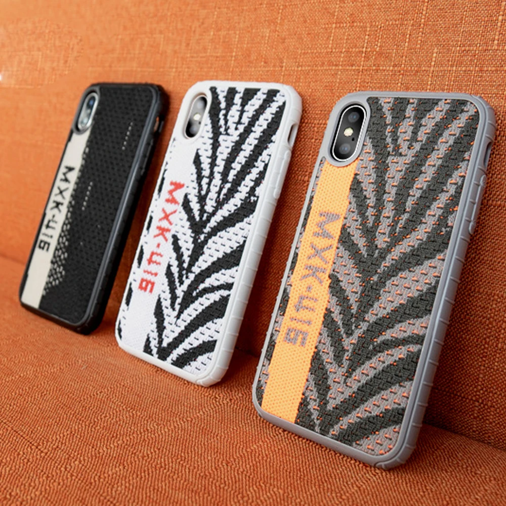 Чехол для Телефона iphone X 6 7 8 11 XR Xs Max yeezy 350 материал кроссовок защита от падения 6S Plus