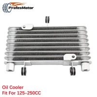 motorcycle universal engine oil cooler 8 row cooling radiator aluminum for 125cc 250cc motorcycle dirt bike atv