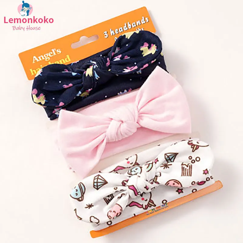 Детский головной убор Lemonkoko 3 шт. повязка на голову для девочек детские