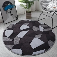 simple geometric print living room carpet round chair mats anti slip kitchen bedroom rug bath doormat kids play floor area rug