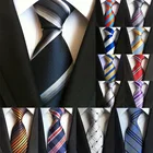 Галстук мужской, 8 см, 1200 игл, в полоску, в клетку