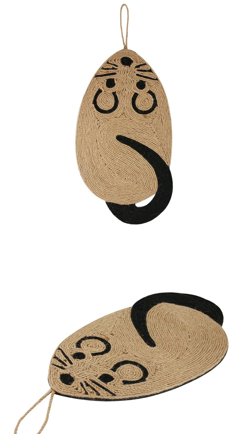 

Mouse Shaped Cat Scratcher Cat Scratch Board Sisal Rope Scratching Pad Funny Cat Toy Cat Scratch Toys