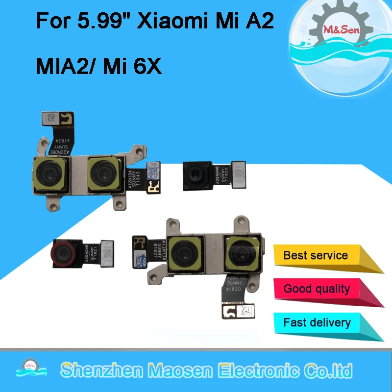 M& Sen для Xiaomi mi A2 mi A2 задняя Большая передняя камера Модуль гибкий кабель для Xiao mi 6X mi 6X mi 6X запасные части