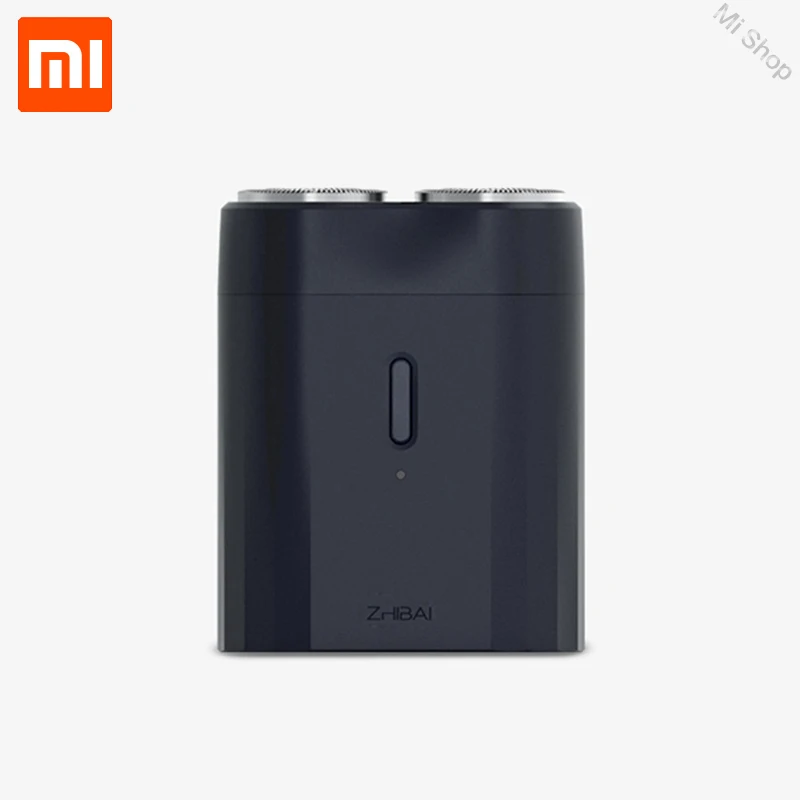 Черный Xiaomi zhibay мини электробритва Влажная и сухая Водонепроницаемая usb type-c заряжаемый триммер для бороды бритва мини-корпус - Цвет: Черный