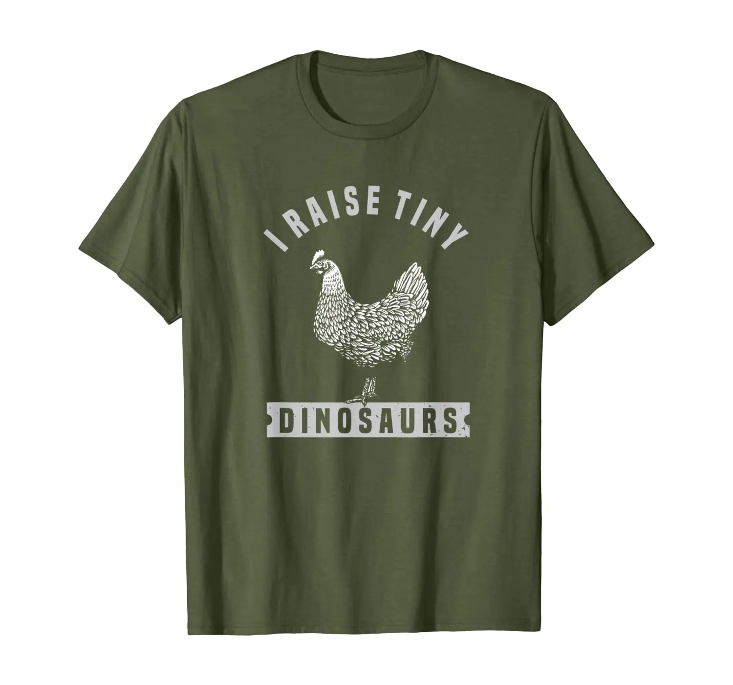 

I Raise Tiny Dinosaurs T-Shirt Funny Chicken Farmer Tee Gift