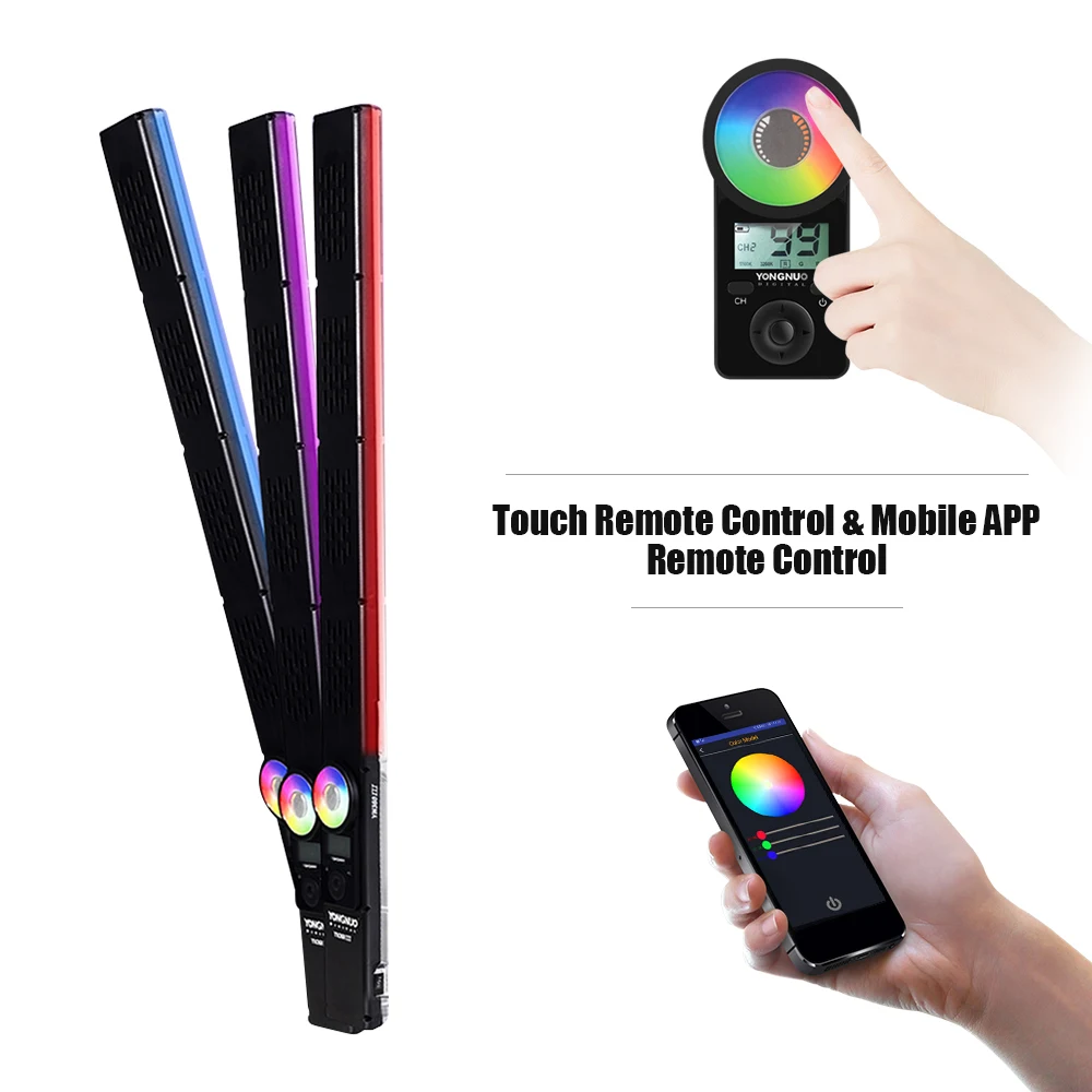 YONGNUO YN360 III ручной светодиодный видео свет 5500K + RGB с регулируемой яркостью