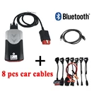 Последняя версия 2017.R1 AK Ds150e с Bluetooth для автомобилейгрузовиков автомобильный диагностический инструмент Obd сканер